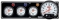 QUICKCAR RACING PRODUCTS QRP61-6741 Black 3-1 Gauge Panel OP/WT/OT/5 In Tach 61-6741