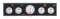 QUICKCAR RACING PRODUCTS QRP61-67513 3-1 Gauge Panel w/ Tach Black61-67513