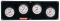 QUICKCAR RACING PRODUCTS QRP61-7026 Extreme 4 Gauge Panel OP/WT/FP/WP 61-7026