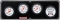 QUICKCAR RACING PRODUCTS QRP61-7041 Extreme 3-1 Gauge Panel OP/WT/OT/Tach 61-7041
