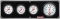 QUICKCAR RACING PRODUCTS QRP61-77423 Extreme 3-1 Gauge Panel OP/WT/FP/3 In Tach 61-77423