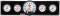 QUICKCAR RACING PRODUCTS QRP61-7751 Extreme 4-1 Gauge Panel OP/WT/5 In Tach/OT/FP 61-7751