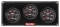 QUICKCAR RACING PRODUCTS QRP69-3016 Redline 3 Gauge Panel OP/WT/WP 69-3016