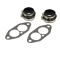 EMPI 00-3228-0 Dual Port Intake Instillation Kit, Urethane, Black Boots