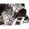Pulley Guard, Chrome with Louvers, for Aircooled VW