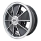 Brm Wheel, Black with Polished Lip, 6.5 Wide, 5 on 205mm VW
