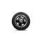 Wheel Tire Combo, BTR Black Polished, 165/80R15