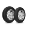 EMPI 10-2017-0 Wheel Tire Combo, 911 Alloy, Chrome, Staggered