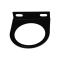 1 Hole Gauge Panel, Black for22-1/16