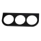 3 Hole Gauge Panel, Black for 40939