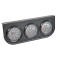 3 Hole Gauge Panel, Black for 40939