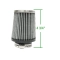 Pod Style Air Cleaner, Tapered 4-3/4 Tall, 2-5/8 Inlet