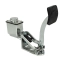 Single Brake Pedal Kit, 3/4 Master Cylinder, Polished