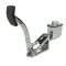 Single Brake Pedal Kit, 3/4 Master Cylinder, Polished