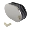 Oval Air Cleaner, 2 Inlet, 4.5x7 Oval, 2.75 Tall