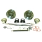 EMPI 22-2928-F Wide Disc Brake Kit, 5 On 205mm, E-Brake Short Spline Forged