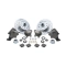 EMPI 22-6152-B Drop Spindle Disc Brake Kit, Chevy Pattern Ball Joint BLACK