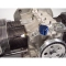 Fuel Pump Block Off with Vent, Blue