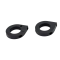 Latest Rage AC750127B-1.5 Billet Light Mount Brackets, For 1-1/2 Tube, Black, Pair
