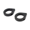 Latest Rage AC750127B-1.75 Billet Light Mount Brackets, For 1-3/4 Tube, Black, Pair