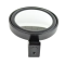 Deluxe Side Mirror, Black with Flat Lense, Each