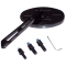Side Mirror, Oval Left Or Right, Black Bolt On, Each