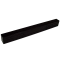 3 Panel Billet Rear View Mirror, Black