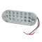 Latest Rage AC945500RC Led Oval Tail Light, Clear/Red, Sold Each