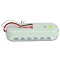 Led Oval Tail Light, Clear/Red, Sold Each